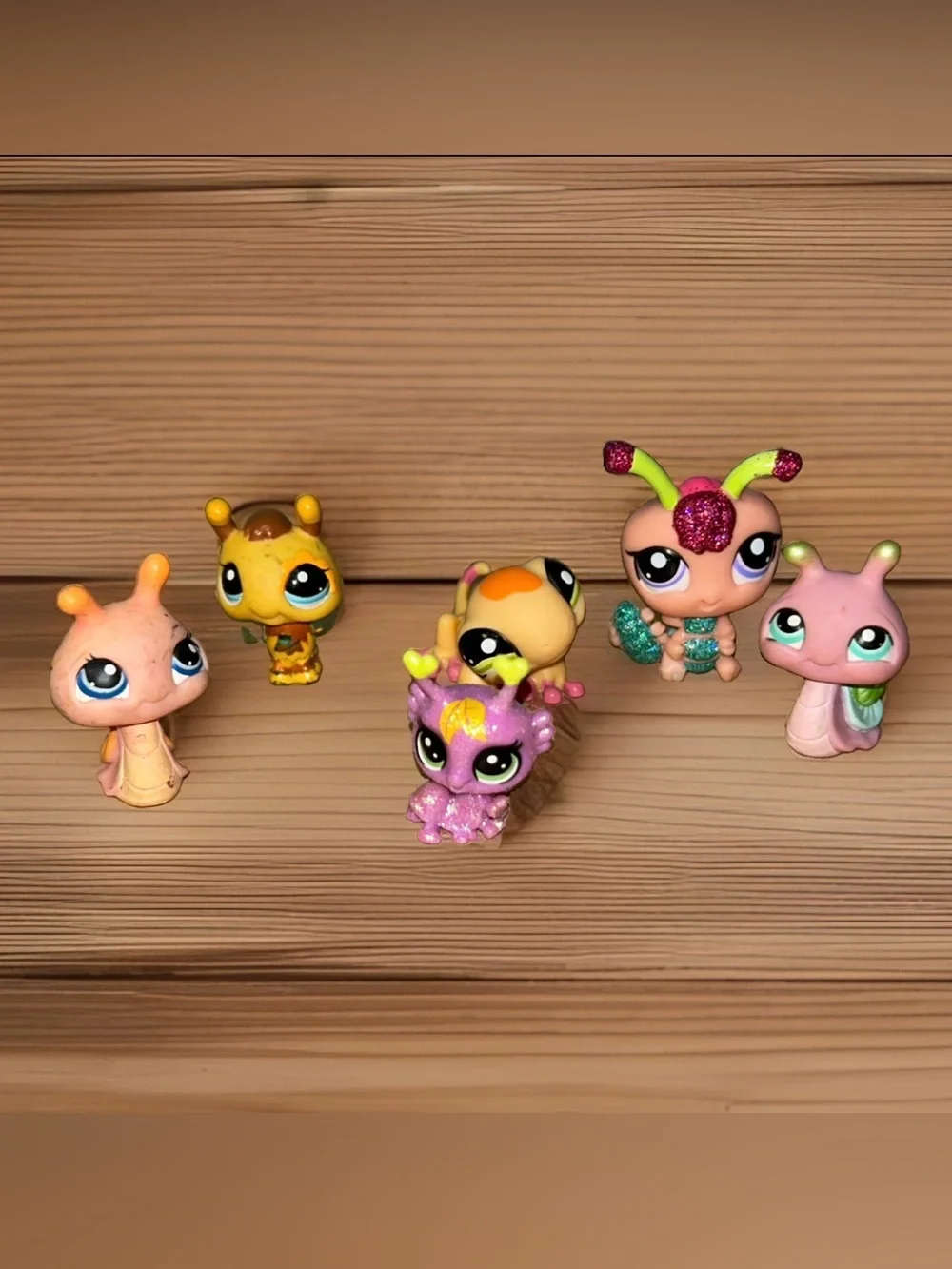 Lot of 6 Littlest Pet Shop Bee Bugs Reptiles LPS
